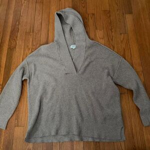 Aerie Women's Grey and Brown Hoodie